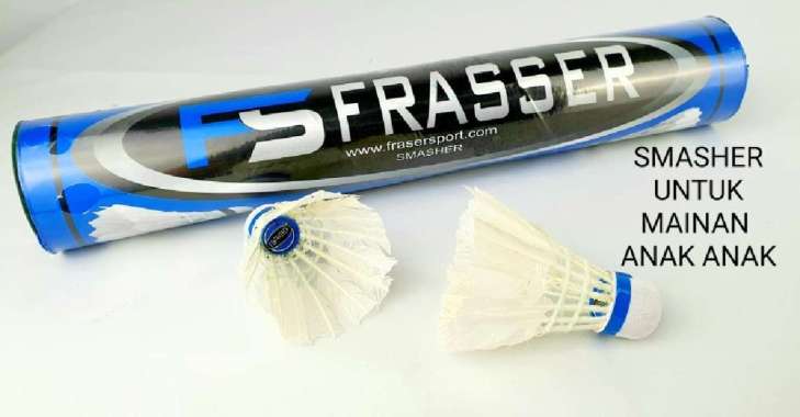 shuttlecock badminton kok bulutangkis frasser smasher biru