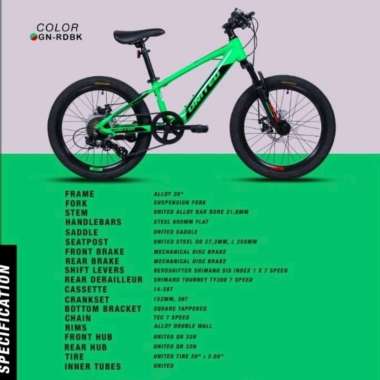 Sepeda MTB 20" United Monanza 20 inch Terbaru