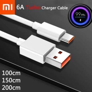 ORIGINAL KABEL CHARGER XIAOMI 12 LITE 6A TURBO CHARGE 67W
