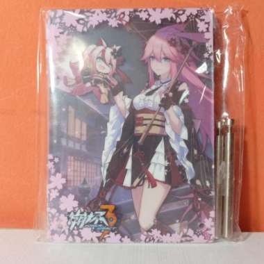 Honkai Impact 3 Acrylic Plate Yae Sakura & Higokumaru