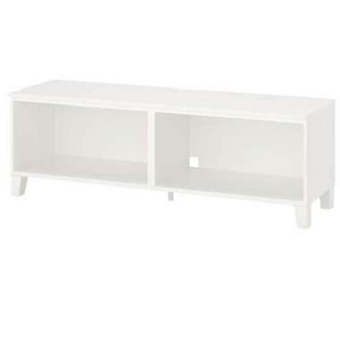 Meja Tv Kokoh Kaki Kayu Minimalis Modern 160x42x54cm Original_Putih
