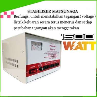 Matsunaga Stabilizer /Stavol Matsunaga 1500 va/watt Stabiliser Listrik Untuk Electronik