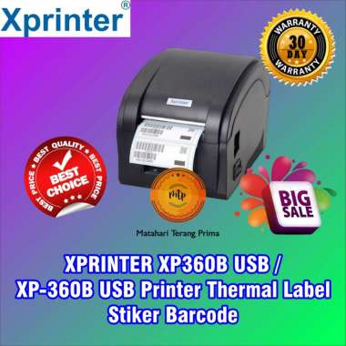 XPRINTER XP360B USB / XP-360B USB Printer Thermal Label Stiker Barcode Terbaik