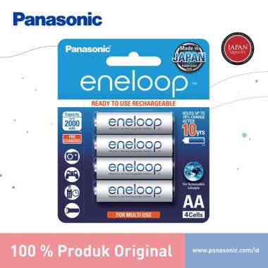 Panasonic Eneloop Baterai Rechargeable AA 4pc Battery Rechargeable A2