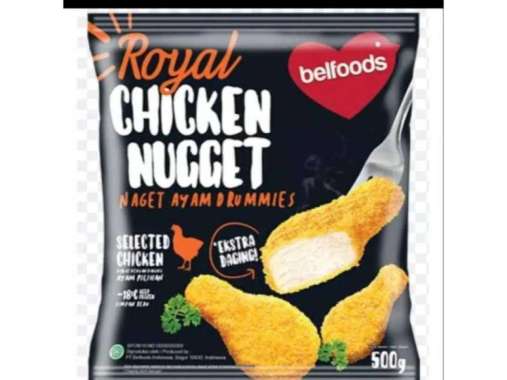 Promo Harga Belfoods Royal Nugget Chicken Nugget Drummies 500 gr - Blibli