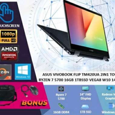 Asus Vivobook Flip TM420UA 2IN1 TOUCH RYZEN 7 5700 16GB 1TB SSD VEGA W