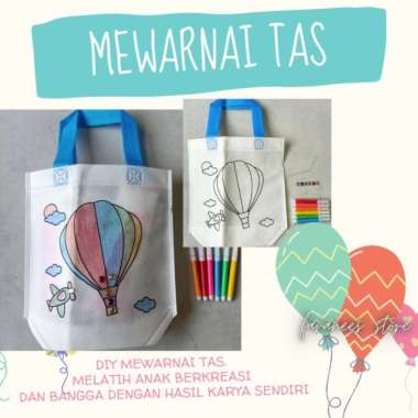 Mewarnai Tas/DIY Mewarnai Tas/Mainan Kreatif