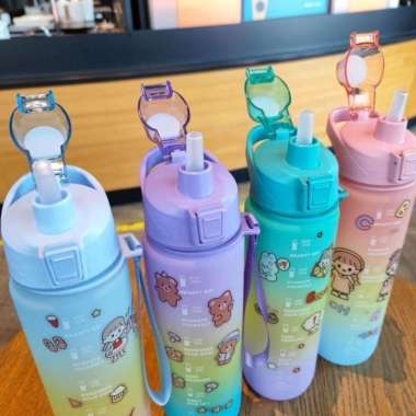 BOTOL MINUM VIRAL 1.1 LITER BOTOL MINUM UNIK BOTOL MINUM RAINBOW VIRAL