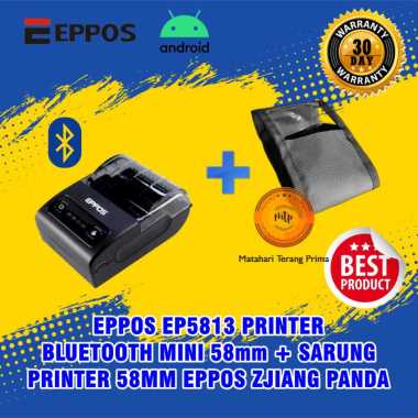 EPPOS EP5813 Printer Bluetooth Mini 58mm + SARUNG PRINTER 58MM