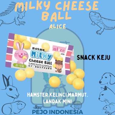 alice milky cheese ball snack hamster kelinci guinea pig 1pcs 1 pcs