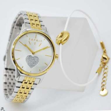 ESPRIT ES1L026M0235 - Jam Tangan Wanita Original - Combi Silver Gold