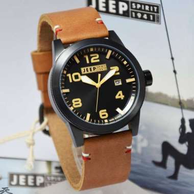 JEEP JPS70202 - Jam Tangan Pria Kulit Original - Brown