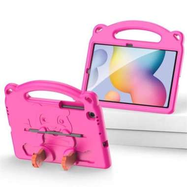 Samsung Galaxy Tab S6 Lite Panda Series Kids Tablet Case Dux Ducis Merah Muda