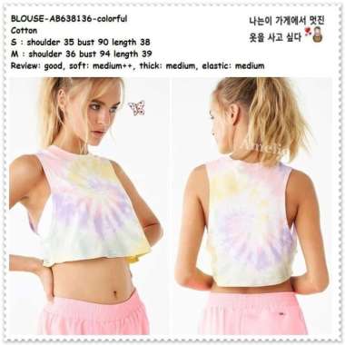 AB638136 Baju Atasan Olahraga Wanita Crop Top Tank Top Senam Yoga Gym