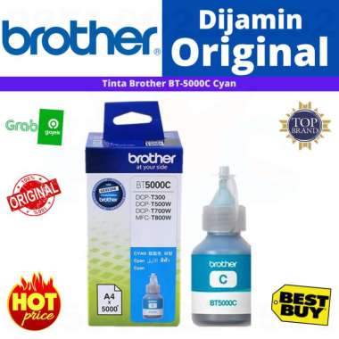 BROTHER TINTA BT5000C ORIGINAL TINTA BROTHER BT 5000 CYAN ORIGINAL