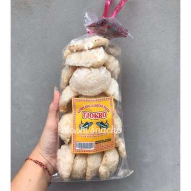 Kerupuk / Kemplang Ikan Kulit Goreng Pasir TJOKRO Bangka Orange Ikan
