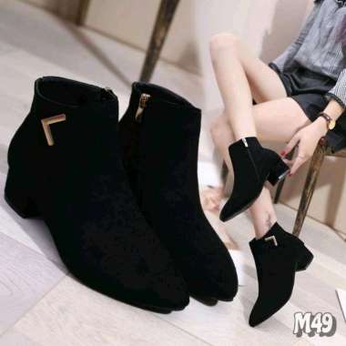 Promo sepatu heels boots wanita sepatu boot perempuan sepatu heel