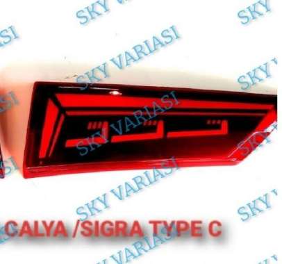 Lampu Stop Reflektor Bagasi Belakang Tipe C Calya / Sigra Red