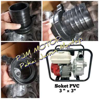Soket Sok Drat Nepel Pompa air Alkon Irigasi 3 inci Wp30 Wp80 3x3 Pvc