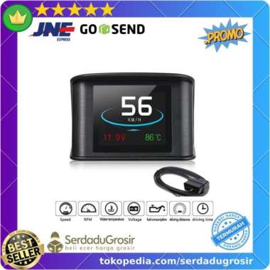 Display Hud Mobil Obd2 On-Board Computer Speedometer - P10 Bagus