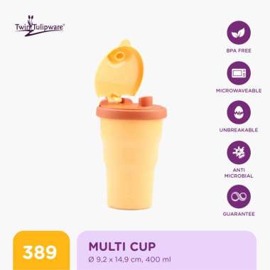 Twin Tulipware Multi Cup 400 ML Botol MInum Queen