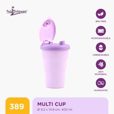Twin Tulipware Multi Cup 400 ML Botol MInum Vio