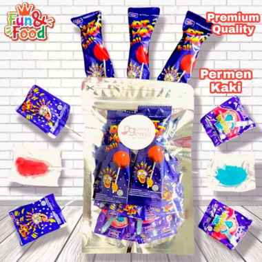 Permen Lolipop Permen Kaki Hot Pop Hot Hot Ball Pendekar Biru Mixed