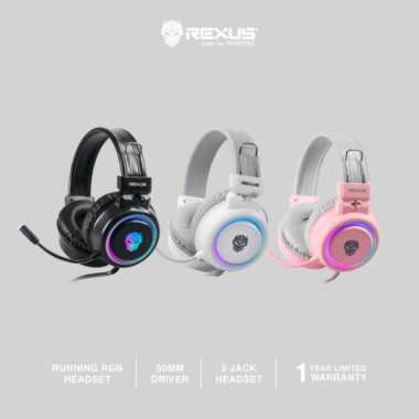 Rexus Vonix F30 Headset Gaming Rexus F30 Dual Jack 3.5Mm Free Audio Splitter Original White