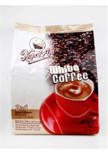KOPI PUTIH KAPAL API WHITE COFFEE 3 IN 1 BUBUK INSTAN 12 SACHET