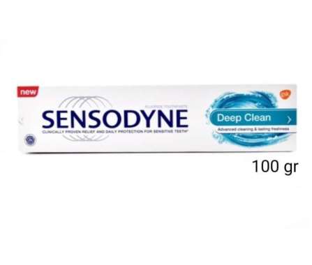 PASTA GIGI ODOL SENSITIVE SENSODYNE DEEP CLEAN 100 GR EXTRA BERSIH