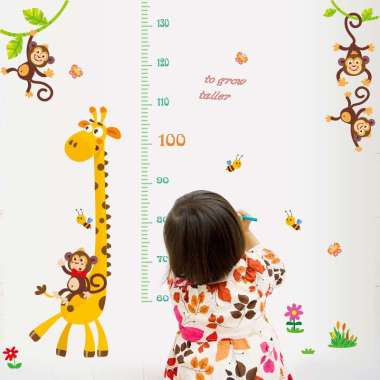 Wall Stiker Dinding Rumah 11 Motif Kartun / Wallpaper / Sticker Dinding / Pengukur Tinggi Badan / Uk