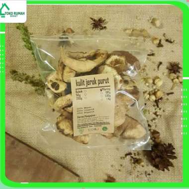 KULIT JERUK PURUT KERING 100 gr - Citrus Hystrix - MURNI