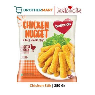 Promo Harga Belfoods Nugget Chicken Nugget Stick 250 gr - Blibli
