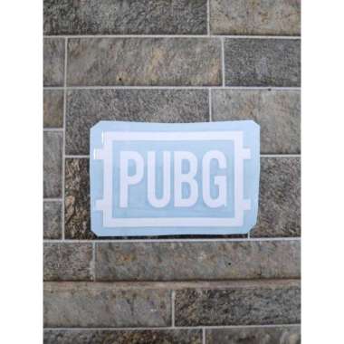 Cutting Stiker Logo Game PUBG Motor Buku Helm Laptop HP Tempelan Stick