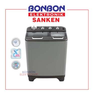 Sanken Mesin Cuci 2 Tabung 10 Kg TW-1127GSL / TW 1127GSL