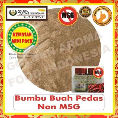 Bumbu Tabur Rasa Bumbu Buah Pedas Non MSG 50Gr Bubuk Tabur Bumbu Buah