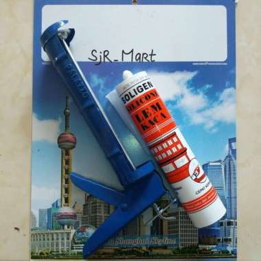 Lem Kaca Aquarium 300 Ml Soligen + Tembakan Lem Sealant Botol Multicolor