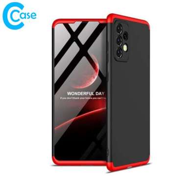 Original GKK 360 Case Samsung A13 - Full Protection Black List Red