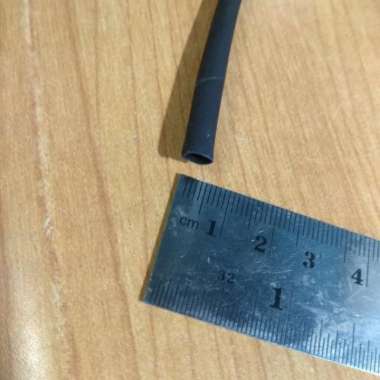 Kabel bakar - Sarung karet bakar 4mm HITAM