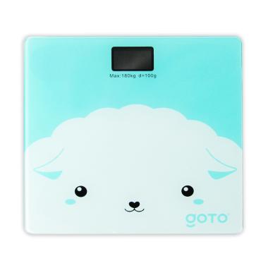 Timbangan Badan Mini Digital Desain Kartun 180 KG DOMBA HIJAU hijau