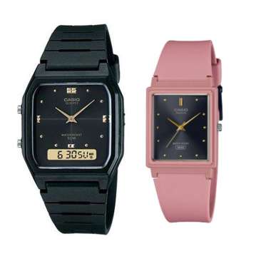 JAM TANGAN COUPLE ORIGINAL CASIO AW 48HE 1A WITH CASIO MQ 38UC 4ADF JAM COUPLE ORIGINAL CASIO AW-48H