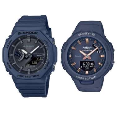 JAM TANGAN COUPLE ORIGINAL CASIO GA B2100 2ADR WITH CASIO BSA B100 2ADR JAM COUPLE ORIGINAL CASIO GA