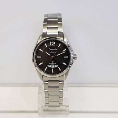 Alexandre Christie AC8679LD Classic Jam Tangan Wanita Stainless Steel Silver Black