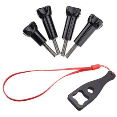 Sekrup Knob Set With Wrench For Goproyi 3c Black