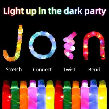 POP LIGHT TUBE LED VIRAL MAINAN PIPA LED FIDGET TUBE TOYS TABUNG PIPA isi 1pc