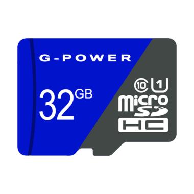 G-POWER MicroSD Kartu Memori [32GB] blue