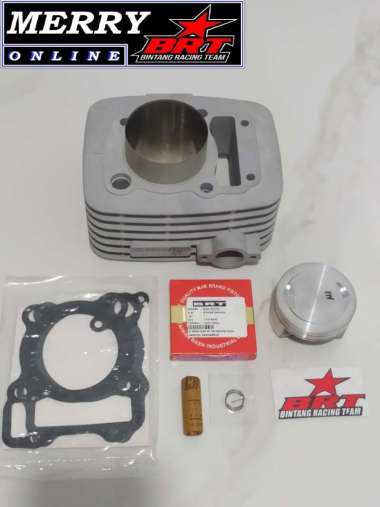 Blok Bore Up Ceramic BRT KLX 63mm 66mm 68mm Piston Mentah Plus Busi 68mm