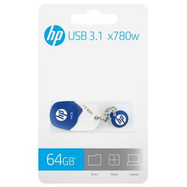 ORIGINAL FLASHDISK HP USB 3.1 TYPE X780W - 64gb BLUE
