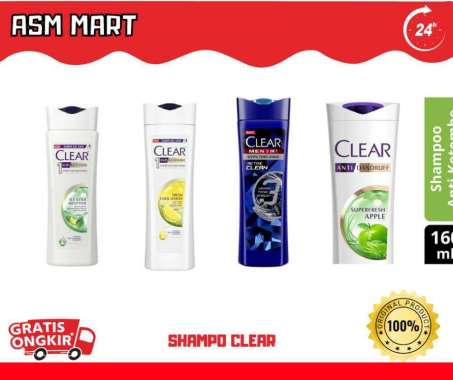 Promo Harga Clear Men Shampoo Active Clean 160 ml - Blibli