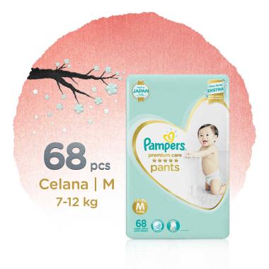 Promo Harga PAMPERS Premium Care Active Baby Pants M68 68 pcs - Blibli